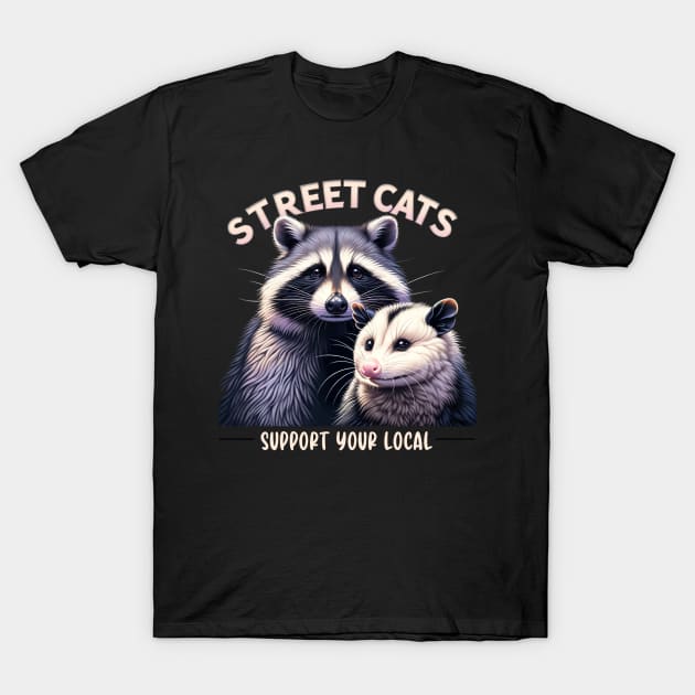 Street Cats, Support Your Local Street Cat T-Shirt by WorldByFlower